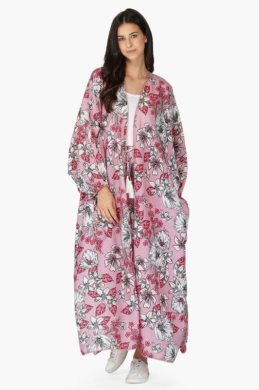 Set of 6 Marsala Floral Kimono (S,M,L)