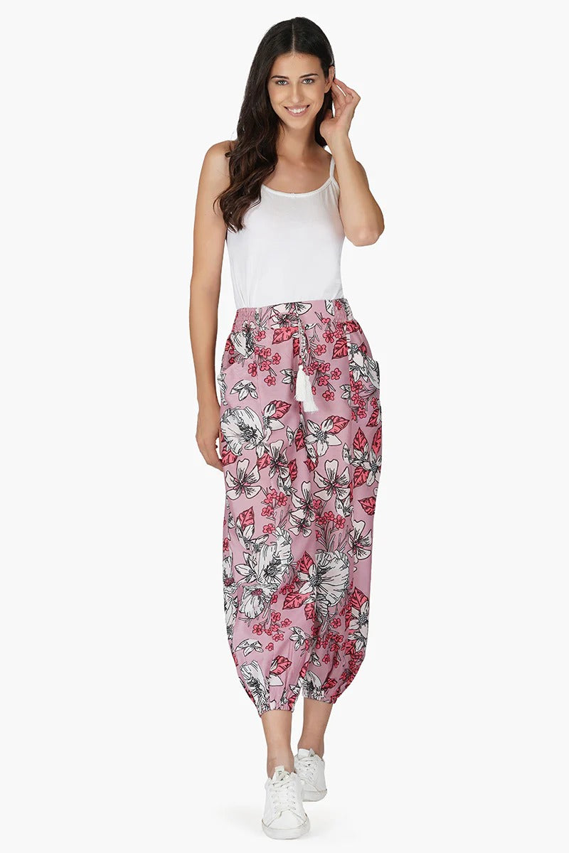 Set of 6 Marsala floral Pant (S,M,L)