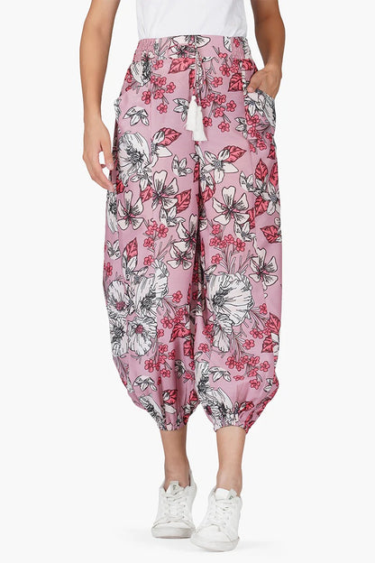 Set of 6 Marsala floral Pant (S,M,L)