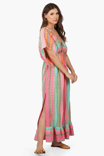 Set of 6 Dora Yarn Dyed Striped Maxi Dress (S,M,L)