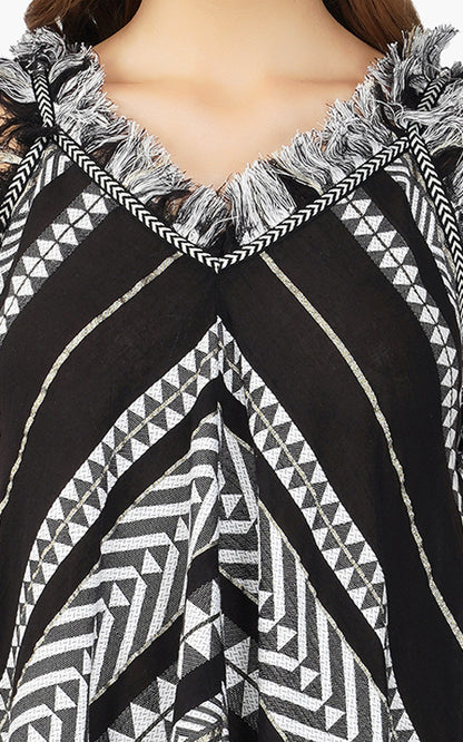 Set of 6 Lori Mexican Striped Handkerchief Hem Dress (S,M,L)