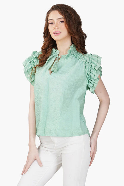 Set of 6 Jean Seer Sucker Top (S,M,L)