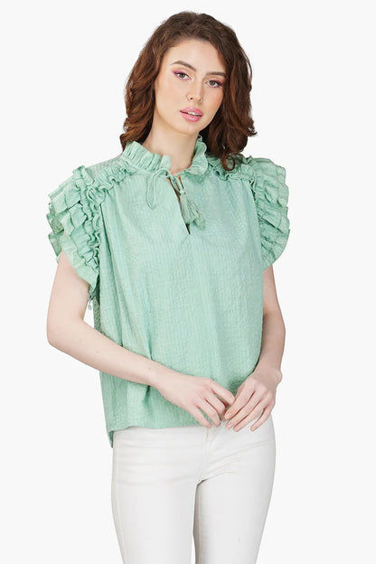 Set of 6 Jean Seer Sucker Top (S,M,L)