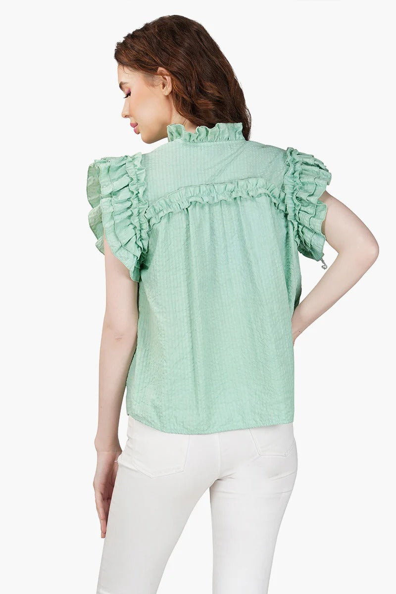 Set of 6 Jean Seer Sucker Top (S,M,L)