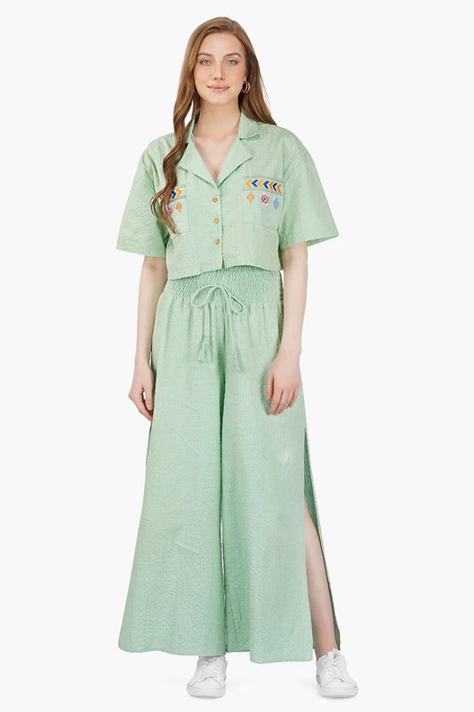 Set of 6 Jean Seer Sucker Pants (S,M,L)