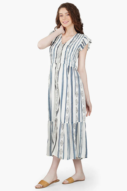 Set of 6 Gianna Striped Maxi Dress (S,M,L)