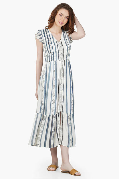 Set of 6 Gianna Striped Maxi Dress (S,M,L)