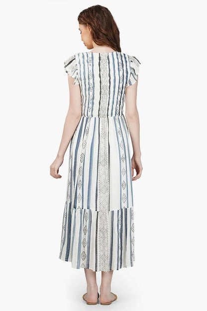 Set of 6 Gianna Striped Maxi Dress (S,M,L)