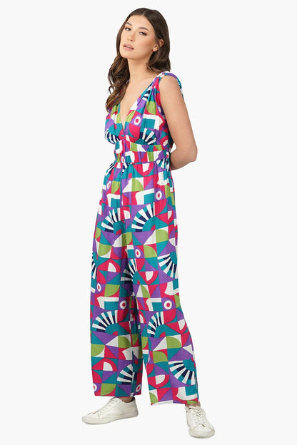 Set of 6 Geo Toucan Viscose Jumpsuit (S,M,L)