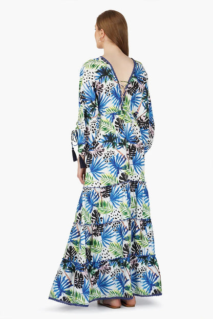 Set of 6 Eva Forest Printed Maxi Dress (S,M,L)