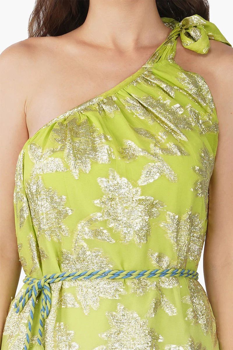 Set of 6 Summer June One Shoulder Lurex Dress (S,M,L)