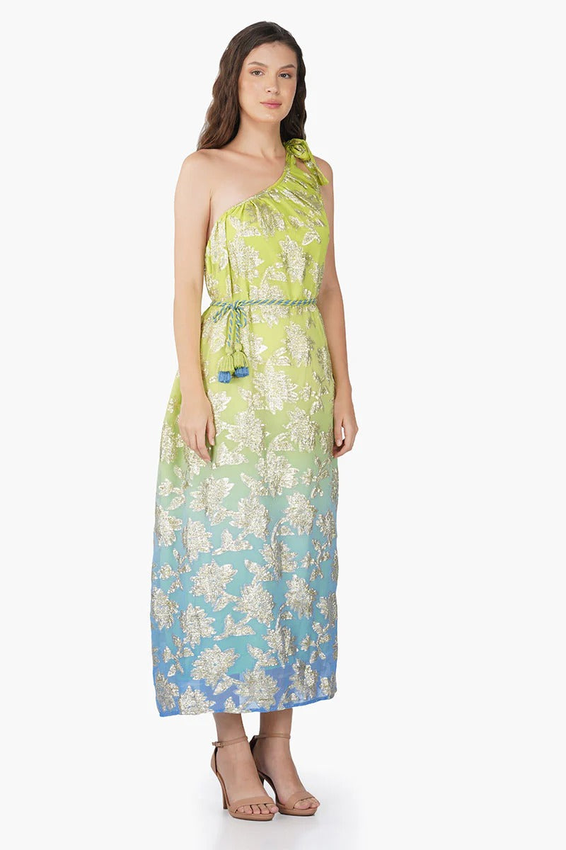 Set of 6 Summer June One Shoulder Lurex Dress (S,M,L)
