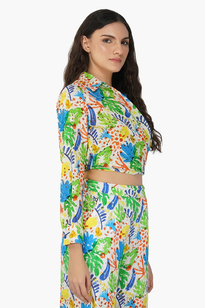 Set of 6 Dorothy Printed Wrap Shirt (S,M,L)