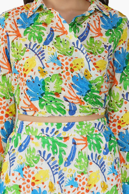 Set of 6 Dorothy Printed Wrap Shirt (S,M,L)