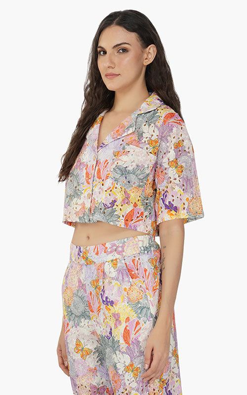 Set of 6 Swan Daisy Bee Crop Shirt (S,M,L)