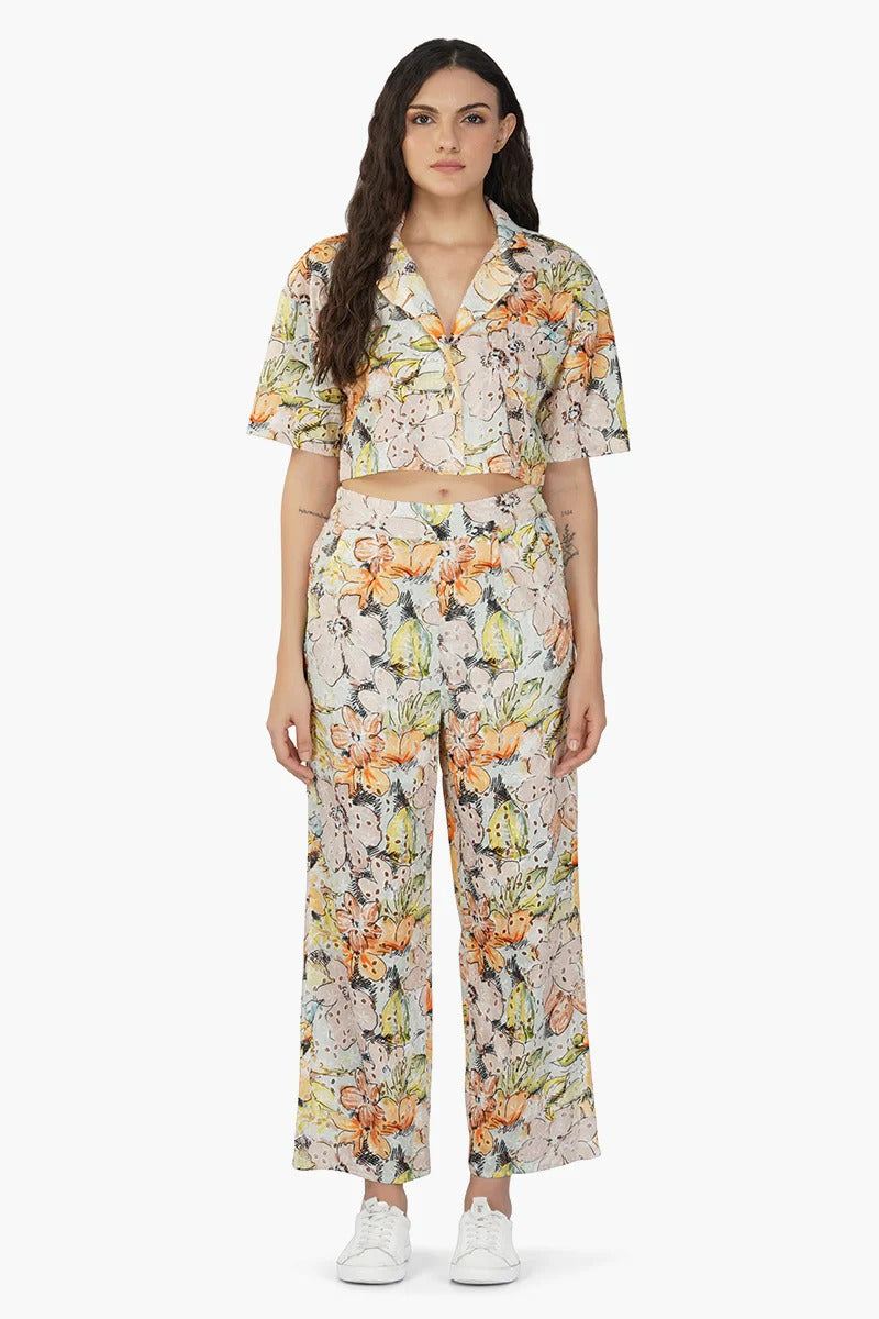 Set of 6 Sandro Printed Crop Shirt (S,M,L)