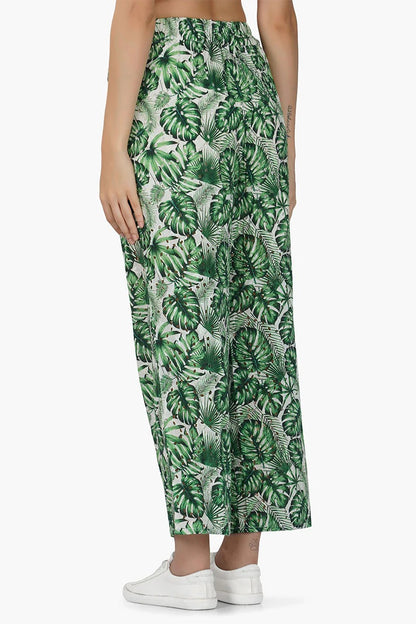 Set of 6 Green Palm Printed Pants (S,M,L)