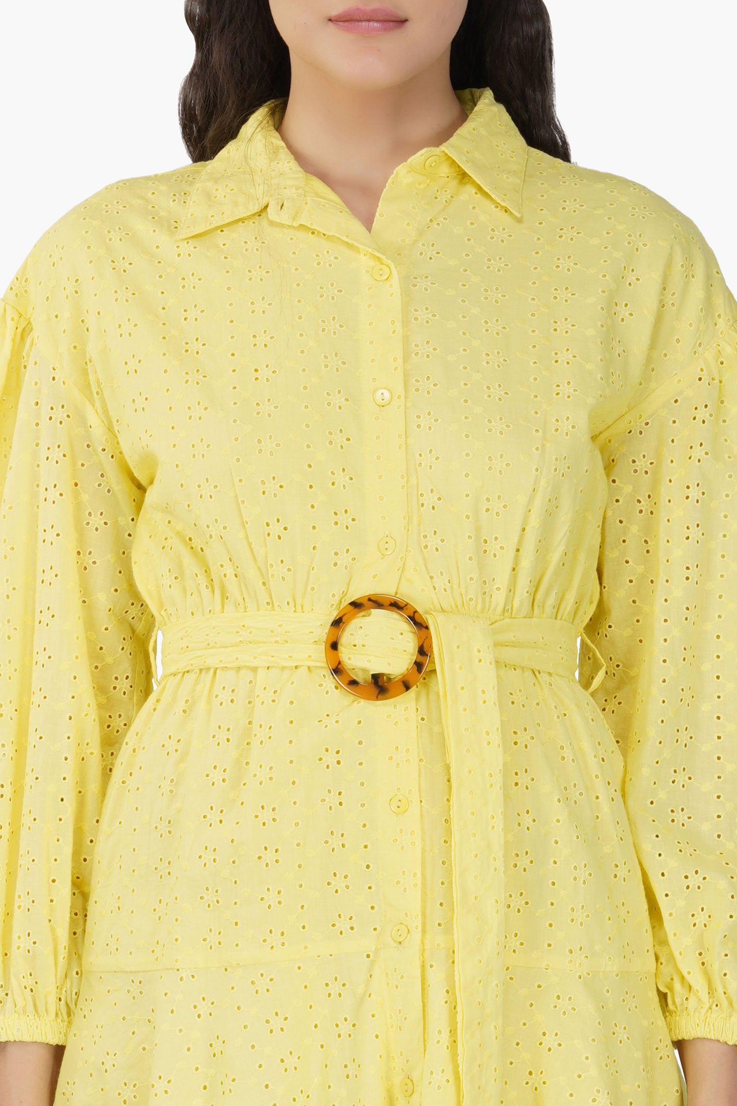 Set of 6 Aura Lemon Drop Shoulder Dress (S,M,L)