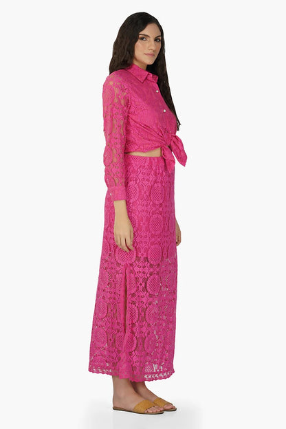 Set of 6 Brinda Mesh Crop Knot Shirt (S,M,L)