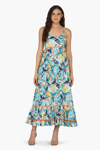 Set of 6 Alice Printed Maxi Dress  (S,M,L)