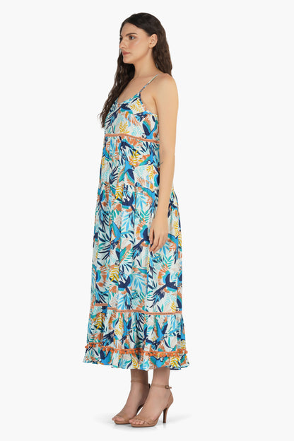 Set of 6 Alice Printed Maxi Dress  (S,M,L)