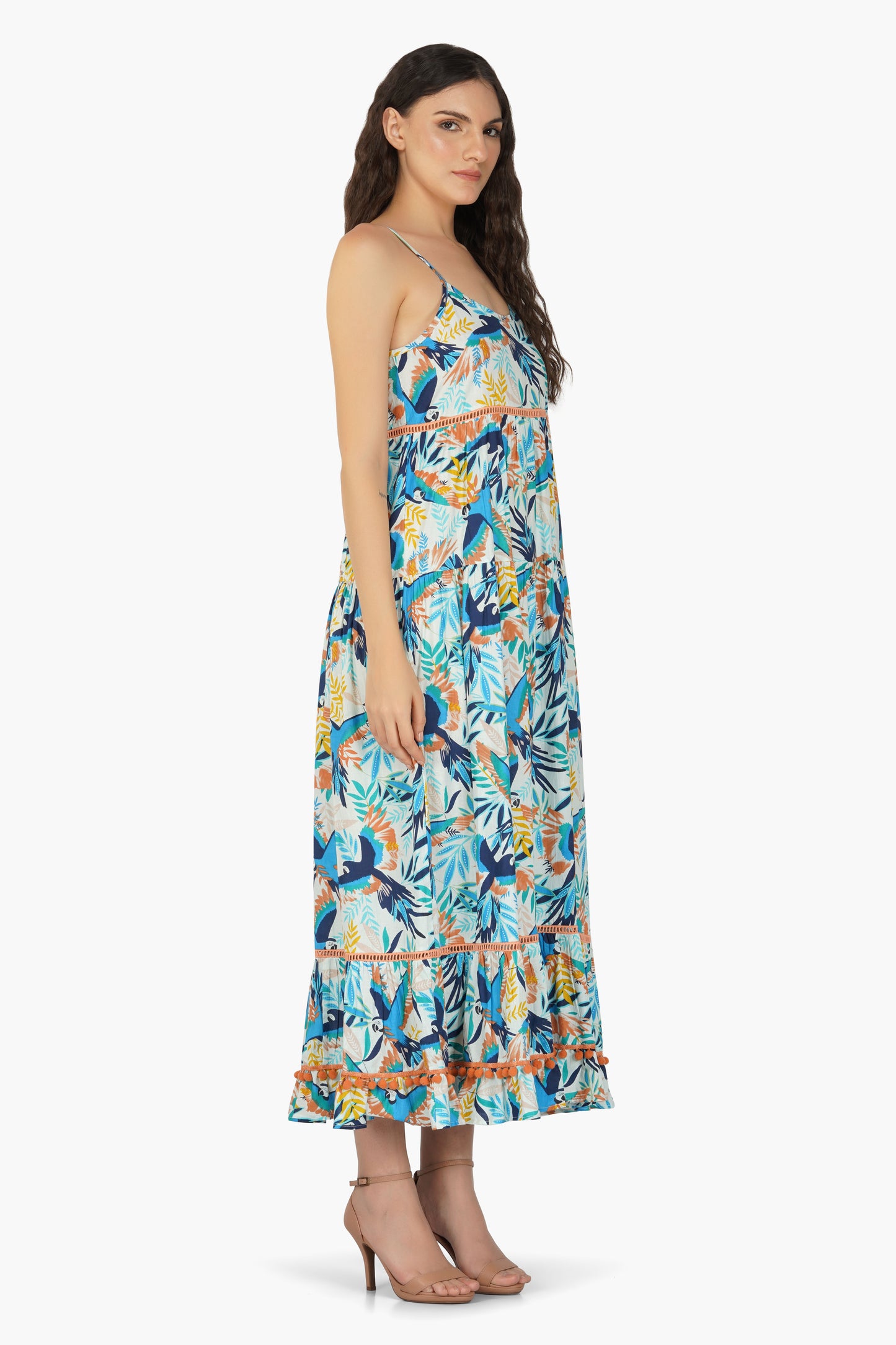 Set of 6 Alice Printed Maxi Dress  (S,M,L)