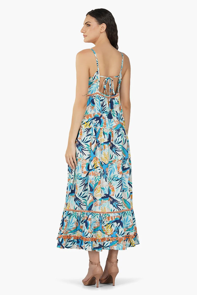 Set of 6 Alice Printed Maxi Dress  (S,M,L)