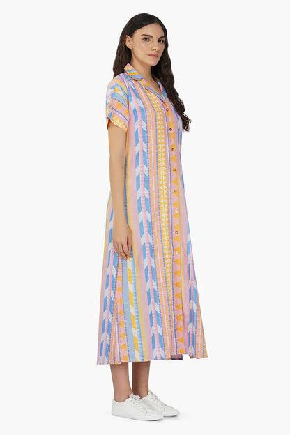 Set of 6 Candy Stripe Shirt Dress (S,M,L)