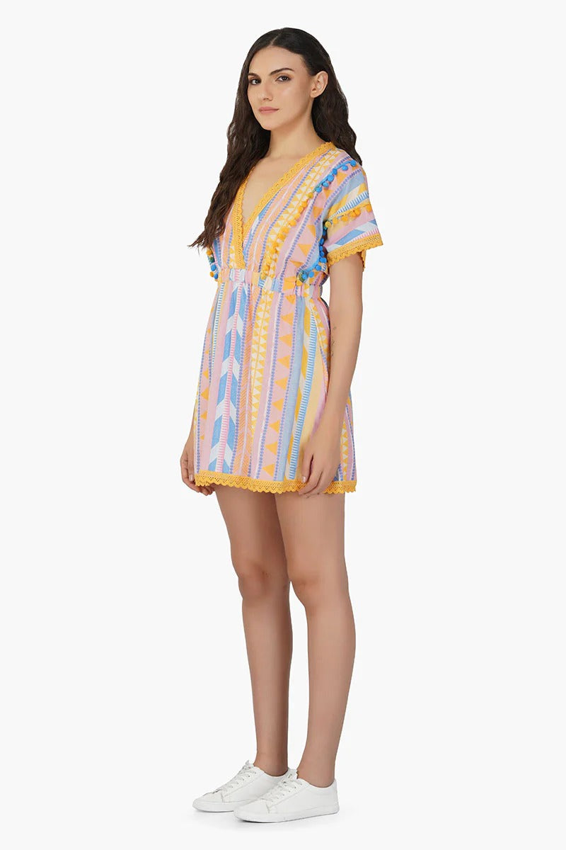 Set of 6 Candy Stripe Short Dress (S,M,L)