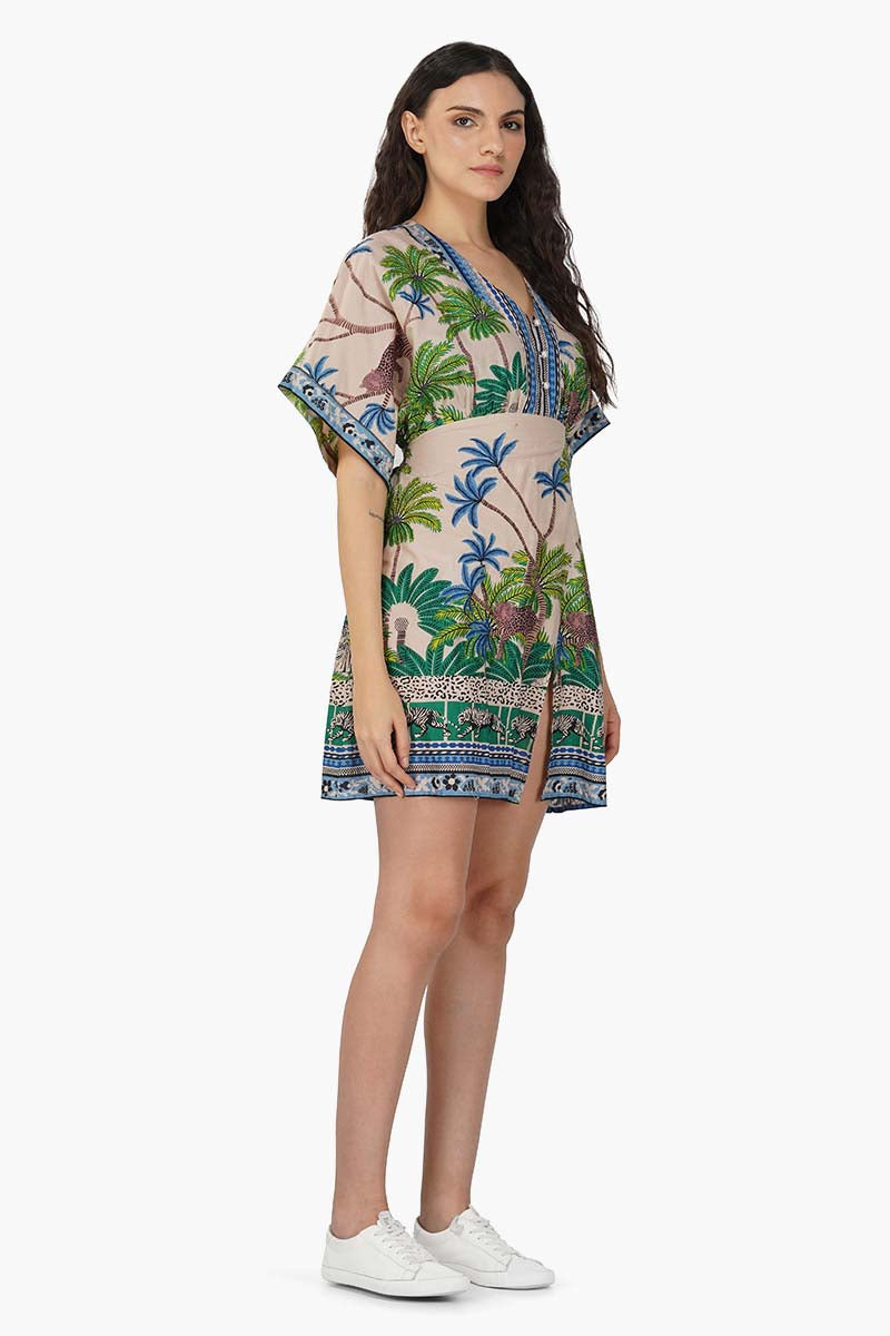 Set of 6 Brezee Sasha Printed Wrap Dress (S,M,L)