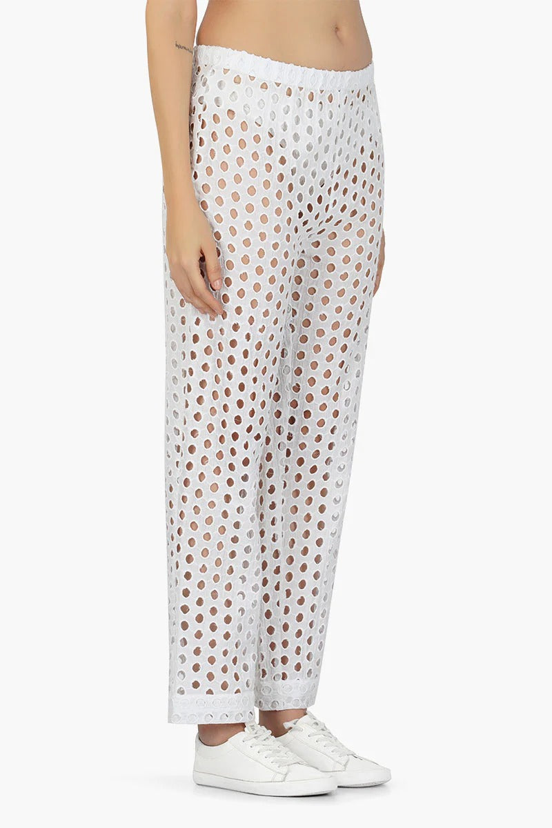 Set of 6 White Loop Pant (S,M,L)