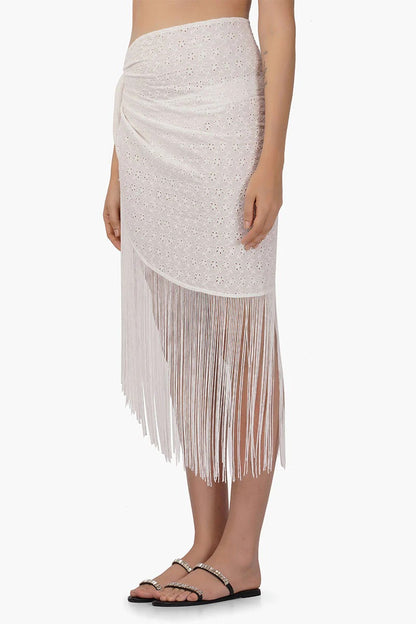 Set of 6 Pollo Fringe Wrap Skirt (S,M,L)