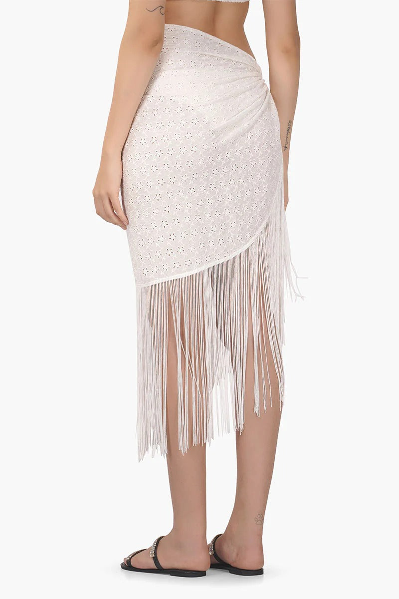 Set of 6 Pollo Fringe Wrap Skirt (S,M,L)