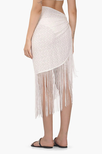Set of 6 Pollo Fringe Wrap Skirt (S,M,L)