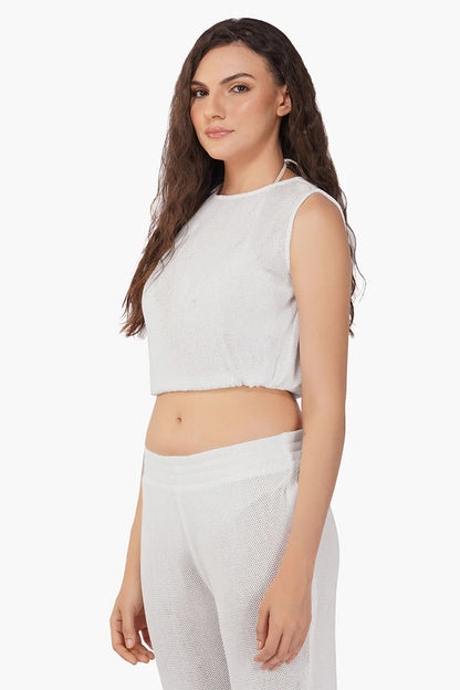 Set of 6 Indy Mesh Crop Top (S,M,L)