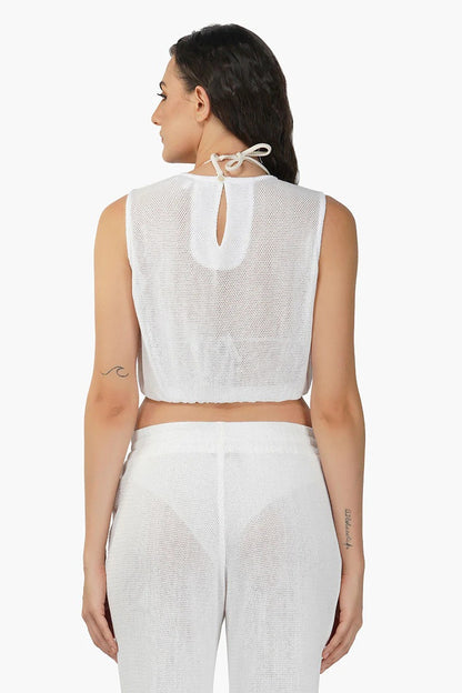 Set of 6 Indy Mesh Crop Top (S,M,L)