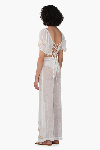 Set of 6 Blanca Sheer Smocked Top (S,M,L)
