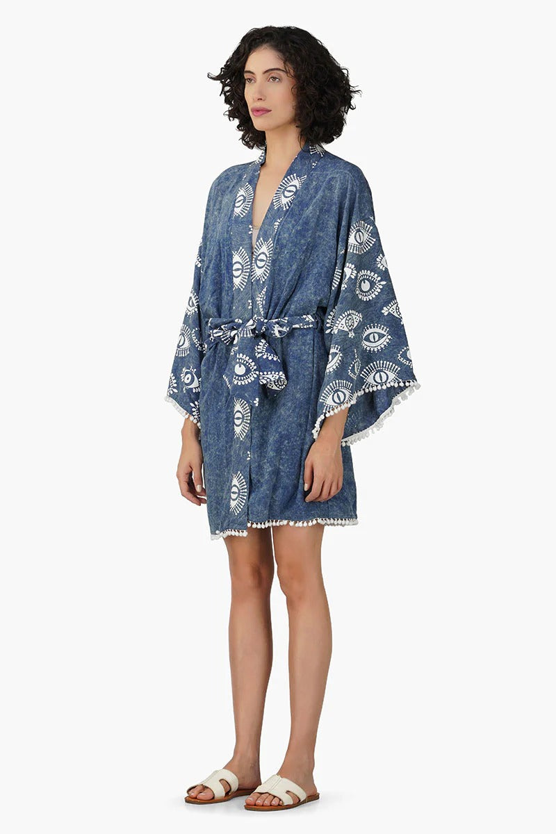 Set of 6 Soul Gypsy Eye Printed Cover Up (S,M,L)
