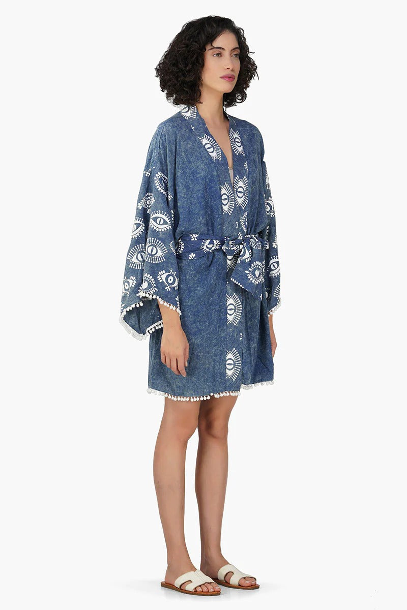 Set of 6 Soul Gypsy Eye Printed Cover Up (S,M,L)