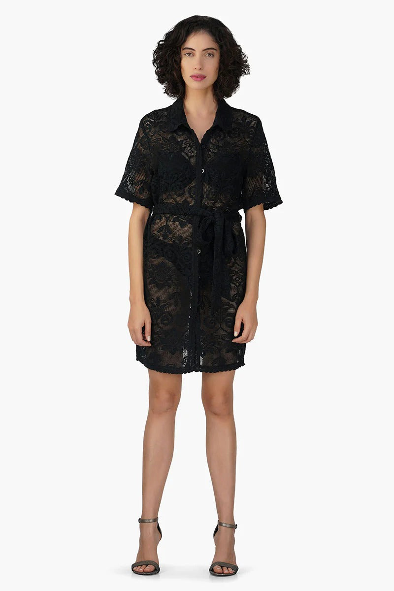 Set of 6 Deborah Crochet Short Shirt Dress (S,M,L)