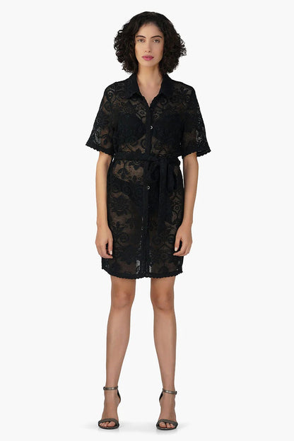 Set of 6 Deborah Crochet Short Shirt Dress (S,M,L)