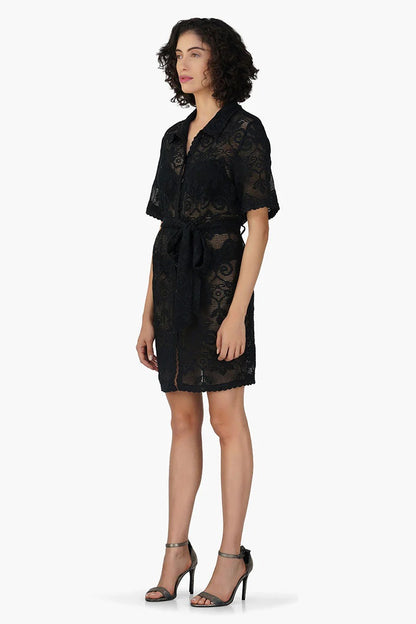 Set of 6 Deborah Crochet Short Shirt Dress (S,M,L)