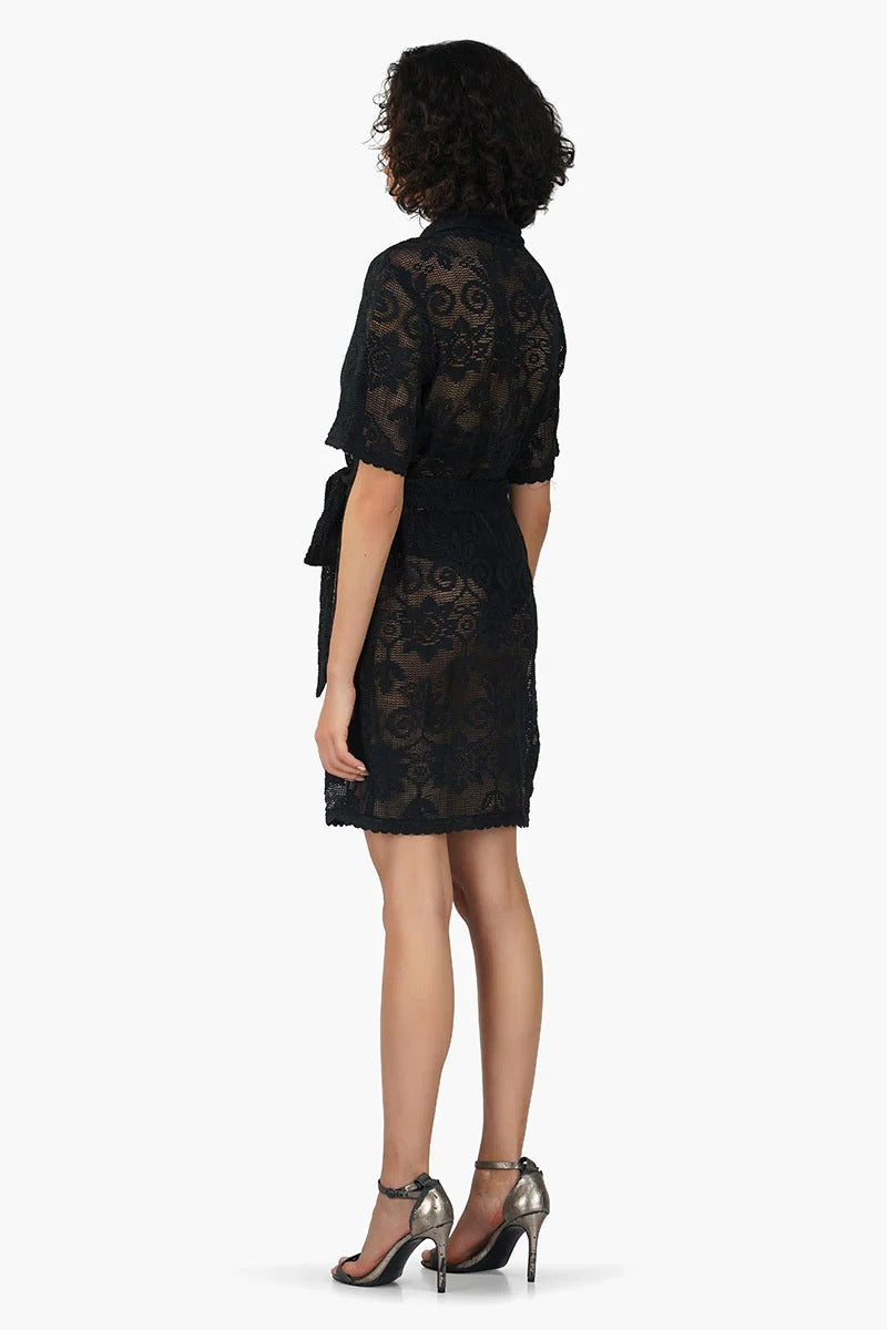 Set of 6 Deborah Crochet Short Shirt Dress (S,M,L)
