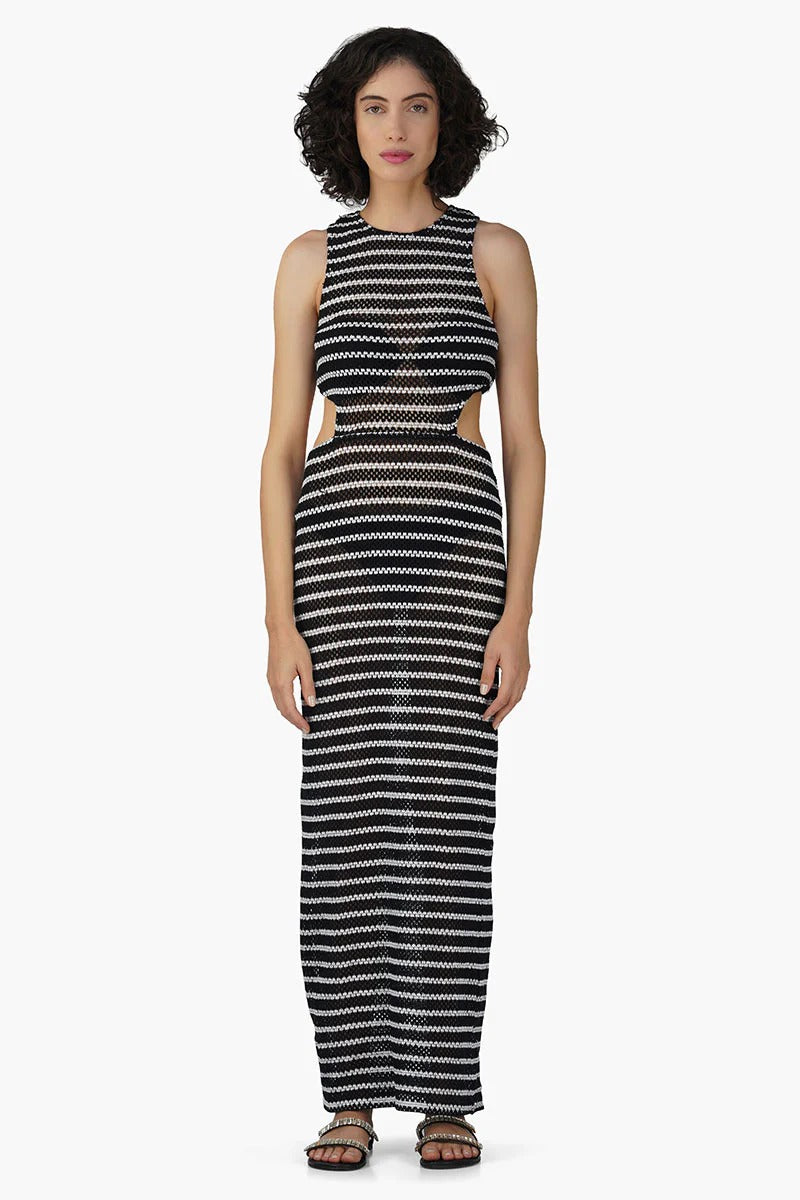 Set of 6 Cleo Stripe Bodycone Dress (S,M,L)