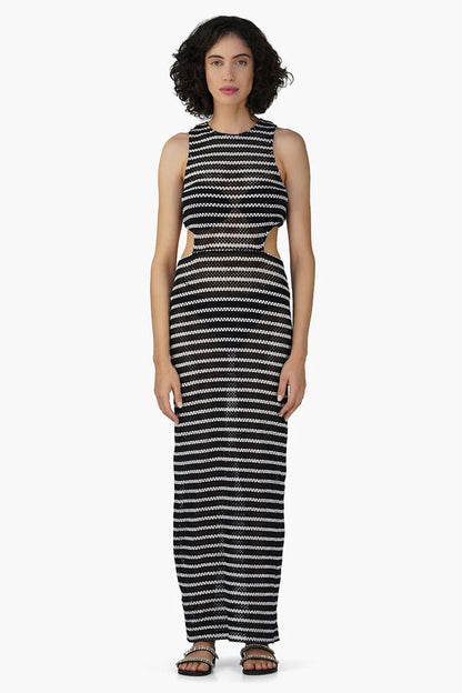 Set of 6 Cleo Stripe Bodycone Dress (S,M,L)