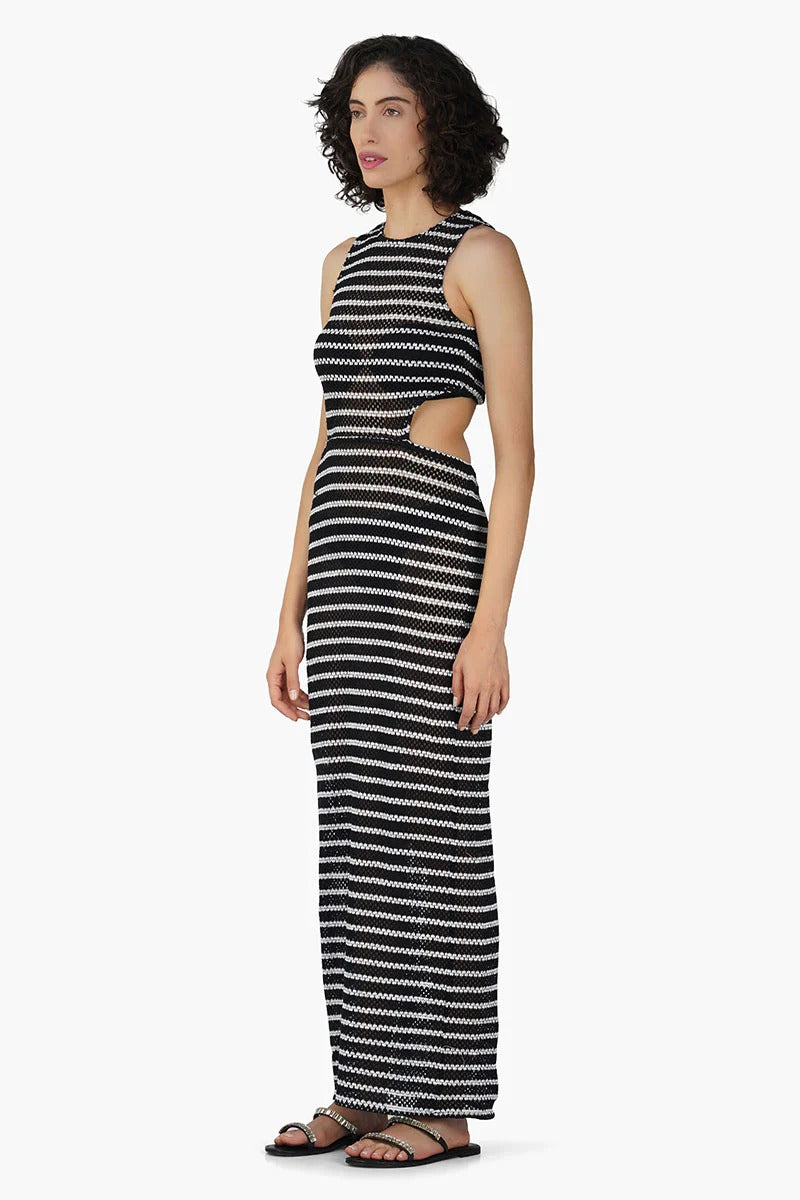 Set of 6 Cleo Stripe Bodycone Dress (S,M,L)
