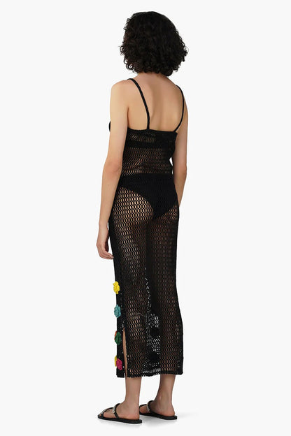 Set of 6 Multi Fern Petal Crochet Bodycone Dress (S,M,L)