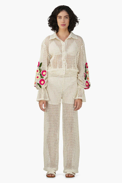 Set of 6 Rose Yard Crochet Crop Baggy Shirt (S,M,L)