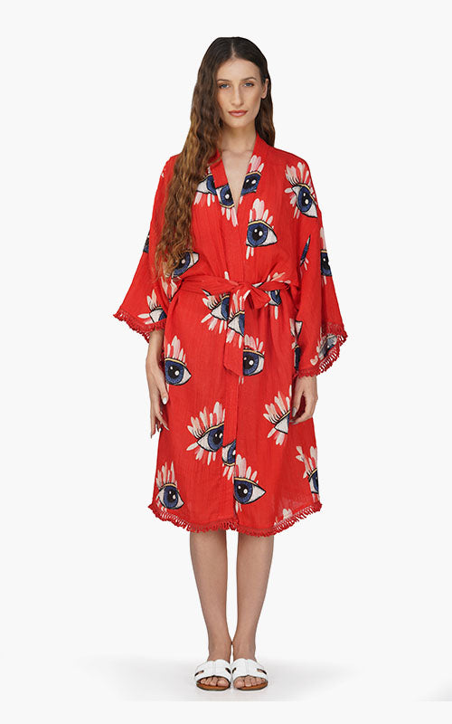 Set of 6 Mystery Eye Red Cover Up (S,M,L)