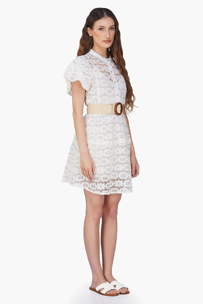 Set of 6 Snow-White Lace Short Dress (S,M,L)